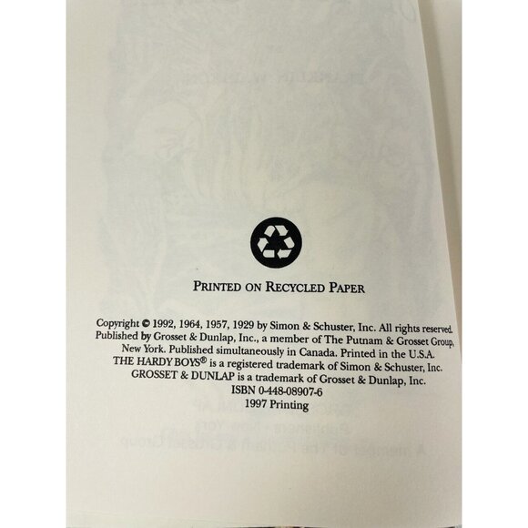 The Secret of the Caves Hardy Boys Book 7 Vintage Hardcover Adventure - Picture 7 of 11